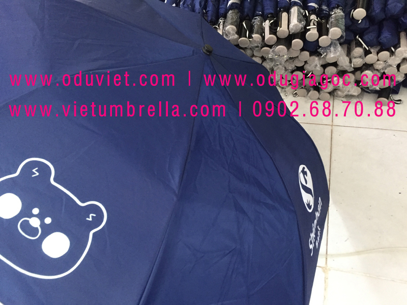 xưởng sản xuất ô dù cầm tay in logo quảng cáo